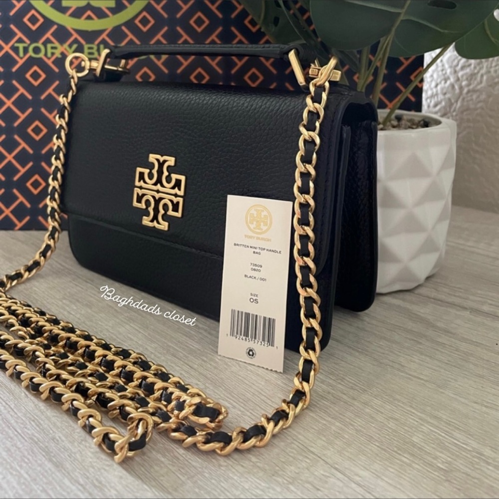 New, tory burch britten top handle Crossbody bag